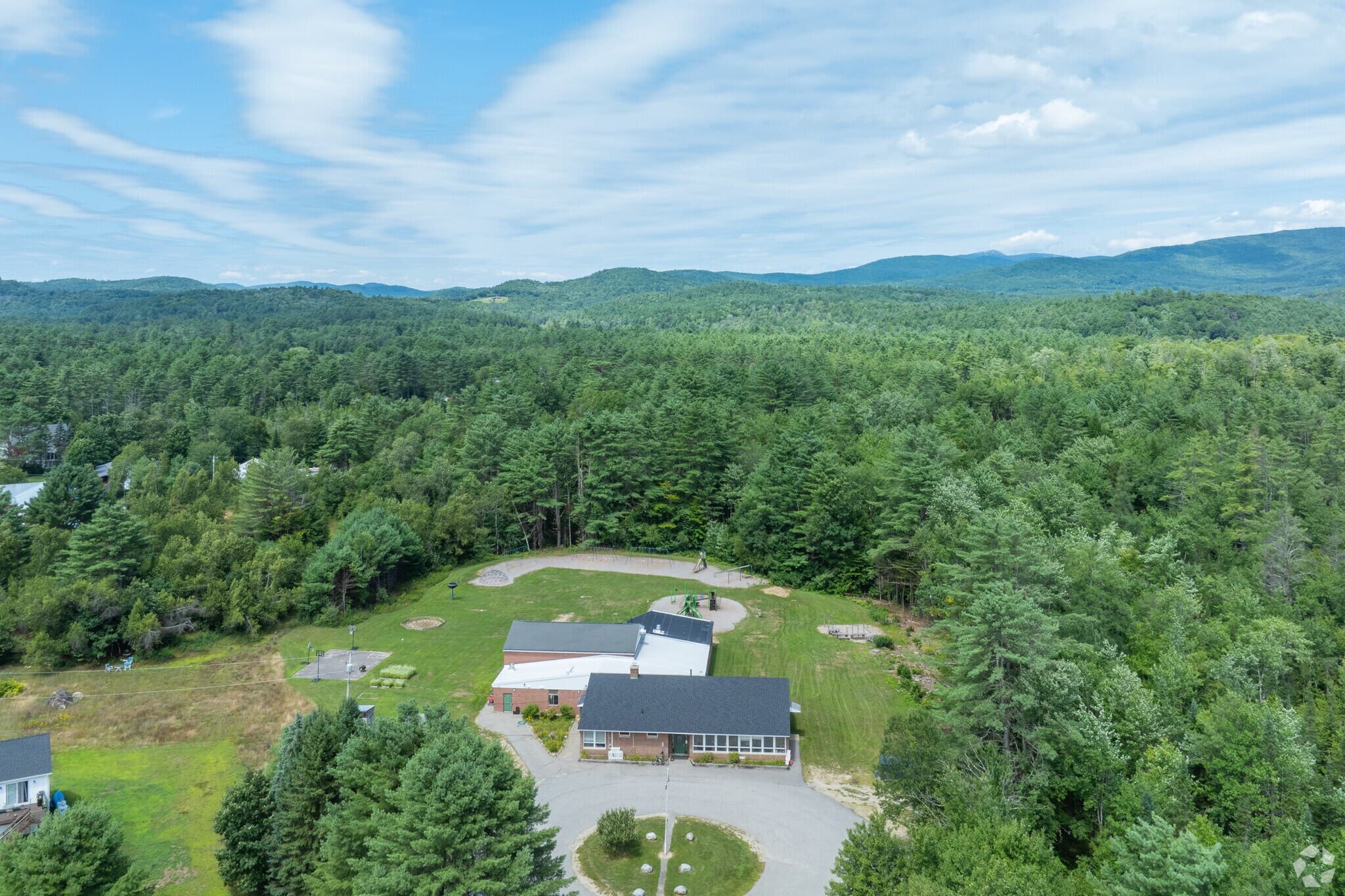 Aerial view of Danbury Elementary School